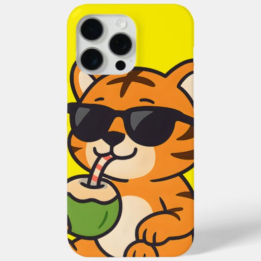 かわいい夏のタイガーの電話ケース – かわいい全デバイス Case-Mate iPhoneケース (裏面)