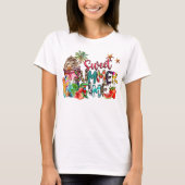 かわいい夏のタイムワードアート Tシャツ (正面)