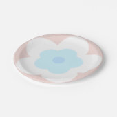 かわいい夏のデイジー花弁グラデーション誕生日 ペーパープレート (アングル)