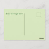 かわいい夏のビーチカメ追加文字 ポストカード (裏面)