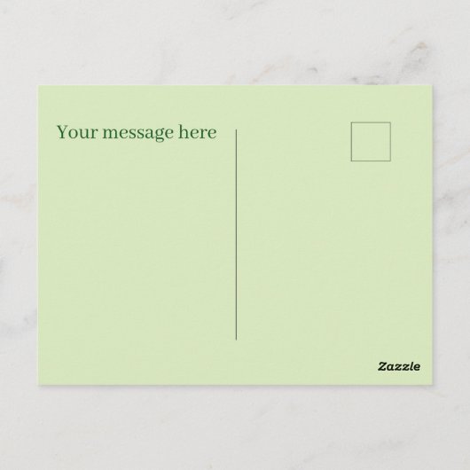 かわいい夏のビーチカメ追加文字 ポストカード (裏面)