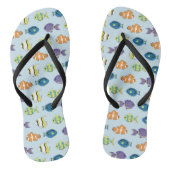 かわいい夏のビーチ熱帯魚のパターン ビーチサンダル (ソール)
