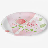 かわいい夏のメロンを作る ペーパープレート (アングル)