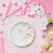 かわいい夏のワイルドフラワー シャワー ペーパープレート (パーティー)