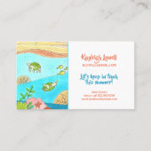 かわいい夏の子ども コーリングカード (正面)