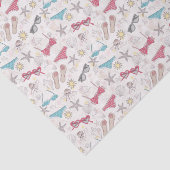 かわいい夏の抽象芸術パターン 薄葉紙 (詳細)