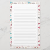 かわいい夏の抽象芸術 便箋 (正面)