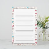 かわいい夏の抽象芸術 便箋 (スタンド正面)