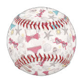 かわいい夏の抽象芸術 野球ボール (正面)