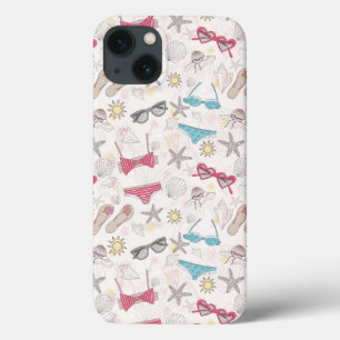 かわいい夏の抽象芸術 iPhone 13ケース