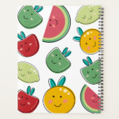 かわいい夏の果物のパターン毎日と毎月 プランナー手帳 (裏面)