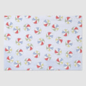 かわいい夏の水彩ビーチ模様 薄葉紙 (正面)