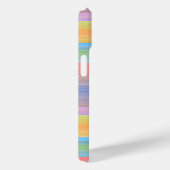 かわいい夏の水彩色のパターストライプン Case-Mate iPhoneケース (裏面 / 右)