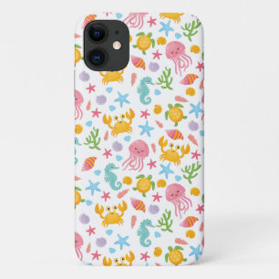 かわいい夏の海シーライフシーホースシーシェル iPhone 11 ケース