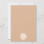 かわいい夏の海小さな真珠の赤ちゃんシャワー 招待状 (裏面)