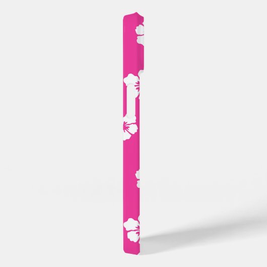 かわいい夏の熱帯ハイビスカスフラワーピンク Case-Mate iPhoneケース (裏面 / 右)