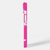 かわいい夏の熱帯ハイビスカスフラワーピンク Case-Mate iPhoneケース (裏面 / 左)