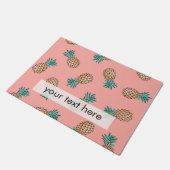 かわいい夏の熱帯フェイク金ゴールドパイナップル ドアマット (アングル)