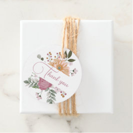 かわいい夏の花ありがとうメッセージカード フェイバータグ