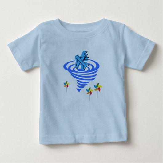 かわいい夏の赤ちゃん ベビーTシャツ (正面)