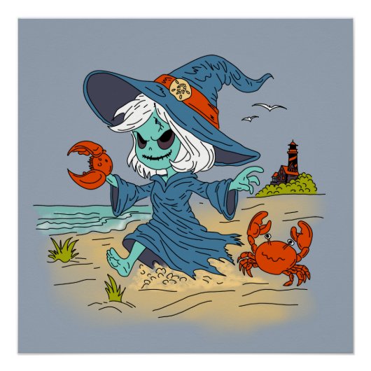 かわいい夏の魔女 ポスター (正面)