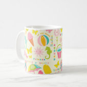 かわいい夏期 コーヒーマグカップ (正面左)