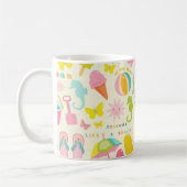 かわいい夏期 コーヒーマグカップ (左)