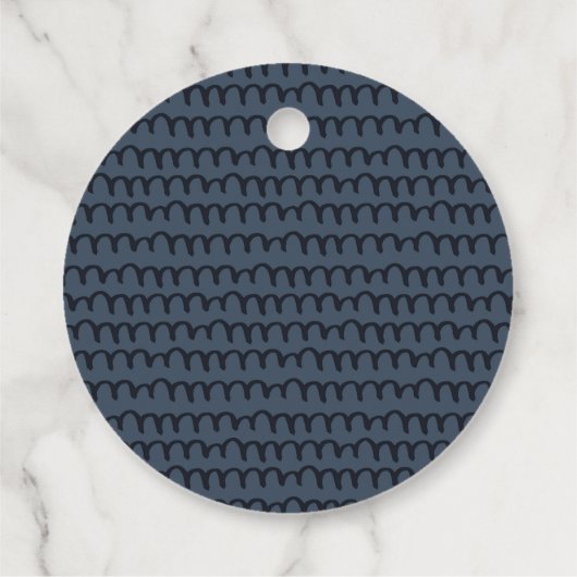 かわいい夕暮れブルー任意の年齢の誕生日パーティーケーキトラック フェイバータグ (裏面)