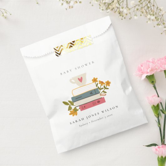 かわいい夕暮れ積みストーリーブックフローラ赤ちゃんシャワー フェイバーバッグ (封をした状態)