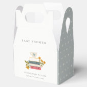 かわいい夕暮れ積みストーリーブックフローラ赤ちゃんシャワー フェイバーボックス (オープン)