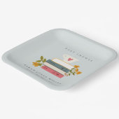 かわいい夕暮れ積みストーリーブックフローラ赤ちゃんシャワー ペーパープレート (傾斜あり)