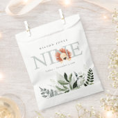 かわいい夕暮れ青ライオンの葉の第9位誕生日 フェイバーバッグ (クリップ留めされた状態)