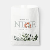 かわいい夕暮れ青ライオンの葉の第9位誕生日 フェイバーバッグ (正面)