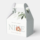 かわいい夕暮れ青ライオンの葉の第9位誕生日 フェイバーボックス (裏面サイド)