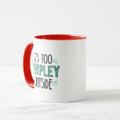 かわいい外の内向きギャグ マグカップ (正面左)