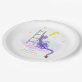 かわいい夢のおとぎ話ドラゴンスターベビーシャワー ペーパープレート (アングル)