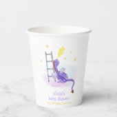 かわいい夢のおとぎ話ドラゴンスターベビーシャワー 紙コップ (裏面)