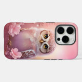 かわいい夢のようなピンクの穴居性フクロウ Case-Mate iPhoneケース (裏面 (横))
