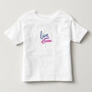 かわいい夢の引用文の子供用Tシャツ トドラーTシャツ