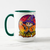 かわいい夢を大きく魔法使いコーヒーマグ マグカップ (左)