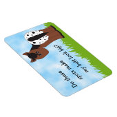 かわいい大お尻アプリピーブランケットアパロオサホースユーモア マグネット (右側)