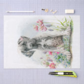 かわいい大きなダネパピードッグ 薄葉紙 (クラフト)