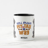 かわいい大きなダネパピー私の尾を泣かせる マグカップ (中央)