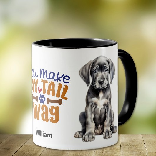 かわいい大きなダネパピー私の尾を泣かせる マグカップ