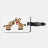 かわいい大きなテートカートハイエナスの荷物タグ ラゲッジタグ (裏面横)