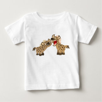 かわいい大きなテートカートハイエナスベビーTシャツ ベビーTシャツ