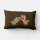 かわいい大きなテートカートヒエナス枕 ランバークッション (裏面)