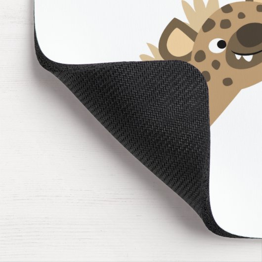 かわいい大きなテートカートンハイエナスマウスパッド マウスパッド (コーナー)