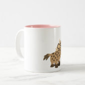 かわいい大きなテートカートンヒエナスマグカップ ツートーンマグカップ (正面左)