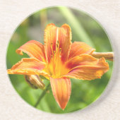 かわいい大きなユリの花の写真 コースター (正面)